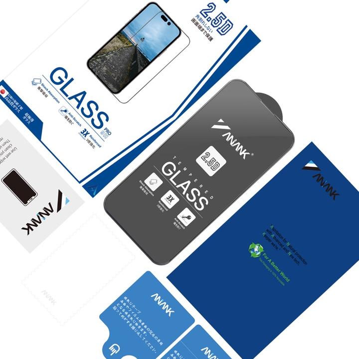 Image du produit Anank Verre blindé transparent 2.5D pour iPhone 16 - Verre japonais Asahi (1 pièce(s), Apple iPhone 16)