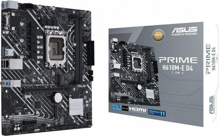 Immagine prodotto ASUS PRIME H610M-E D4-CSM (LGA 1700, Intel H610, mATX)
