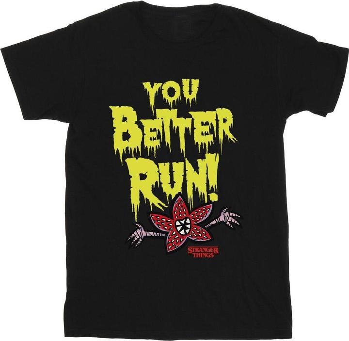 Netflix Stranger Things You Better Run TShirt (XL)