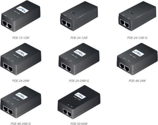 Actual product image Ubiquiti PoE-48 Passive PoE Adapter EU (2 Ports)
