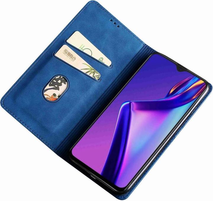 Produktbild Cover-Discount OPPO Reno8 Pro - Stand Flip Case Hülle dunkelblau (OPPO Reno8 Pro)