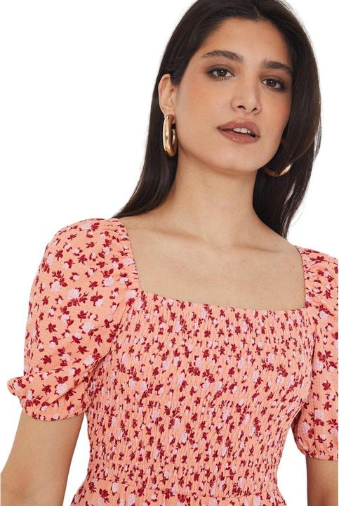 Immagine prodotto Dorothy Perkins Donna/Ladies Vestito midi con stampa ditsy e orlo a cravatta (44)