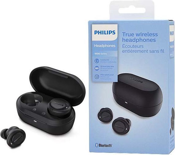 Actual product image Philips TAT1215BK/10 (No noise cancelling, 3 h, Wireless)