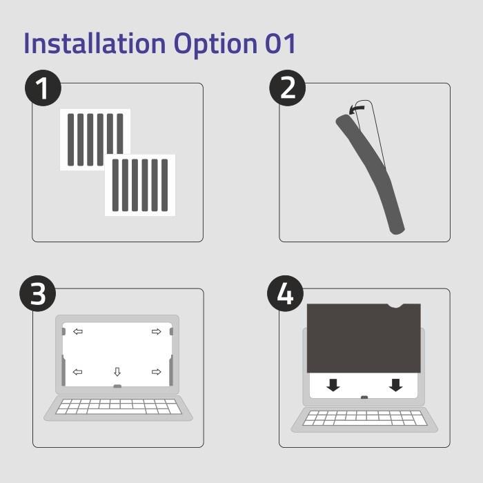 Produktbild Qoltec Privacy filters SHOW | 27" | 16:9 (27", 16 : 9)