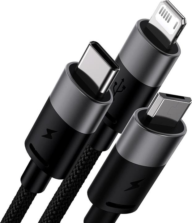 Immagine prodotto Baseus Cavo di ricarica 3in1 (1.20 m, USB 3.2 Gen 1)