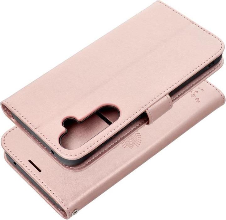 Produktbild OEM Back panel cover MEZZO Book case for SAMSUNG A35 5G tree rose gold (Samsung Galaxy A35)