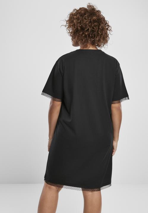 Produktbild Urban Classics Ladies Boxy Lace Hem Tee Dress (L)
