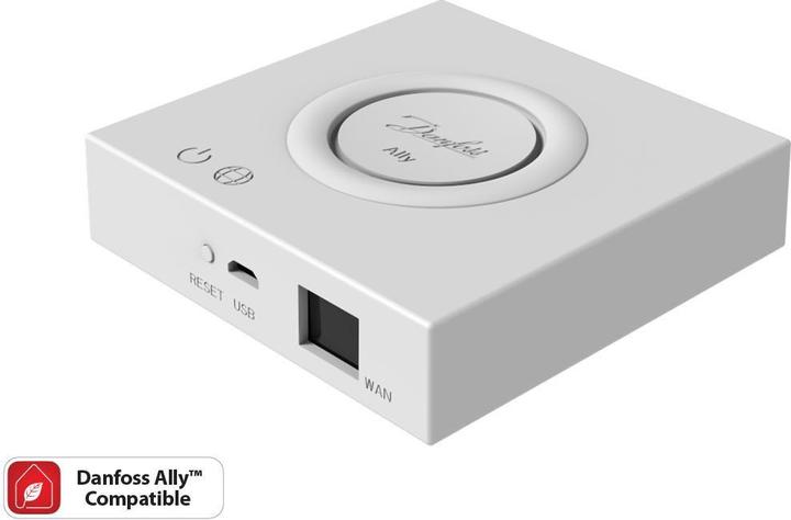 Danfoss Ally gateway for opkobling af alle Ally enheder til internettet.