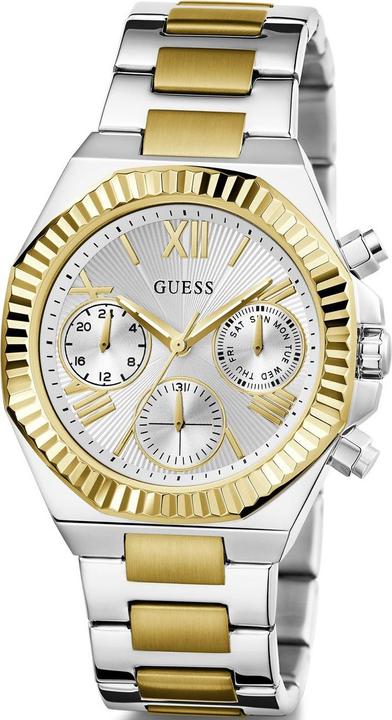 Guess P SLV CS W/ P GLD TOP PART / SUN SLV MF DL / BR/P SLV & GLD BRCT Armbanduhr (Analoguhr, 38 mm)