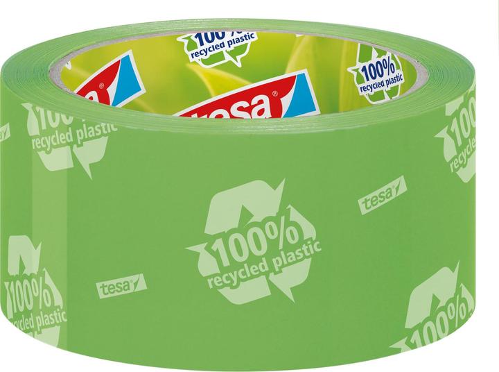 Produktbild tesa tesapack ECO & STRONG Paketband - Umweltschonendes Packband aus 100 % recyceltem Kunststoff (50 mm)