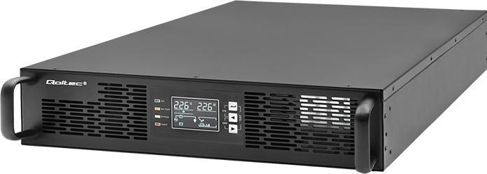 Actual product image Qoltec ZASILACZ AWARYJNY UPS DO RACK | 2.4KVA | 2400W | POWER FACTOR 1.0 | LCD | EPO | USB | ON-LINE (2400 VA, 2000 W, Online double converter UPS)