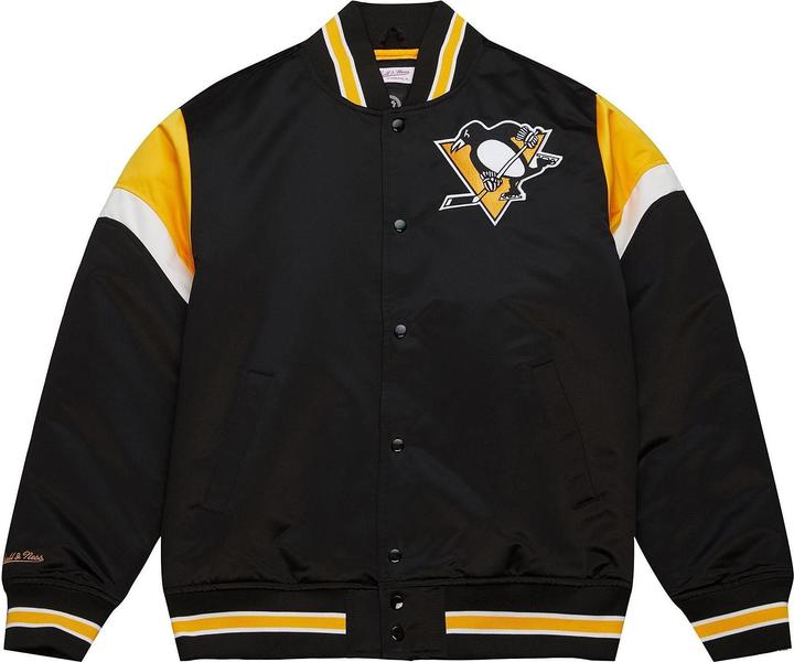 Mitchell & Ness M&N Heavyweight Satin Jacke NHL Pittsburgh Penguins - XL (XL)