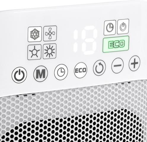 Image du produit Adler AD 7727 Chauffe-céramique LED avec télécommande (1500 W)