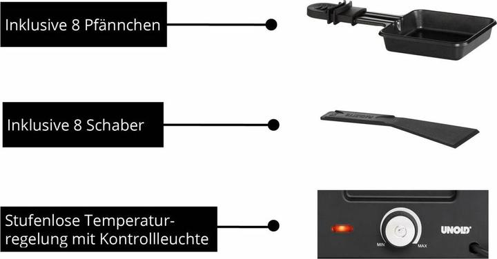 Image du produit Unold 48760 Raclette Delice Basic