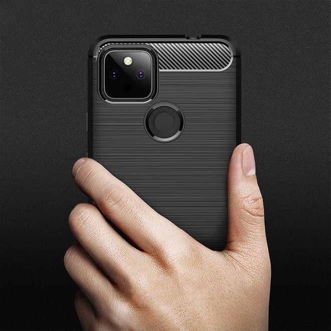 Image du produit MU Style Série Softcase TPU en fibre de carbone (Google Pixel 5a)