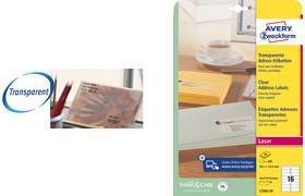 Produktbild Avery Transparente Adressetiketten