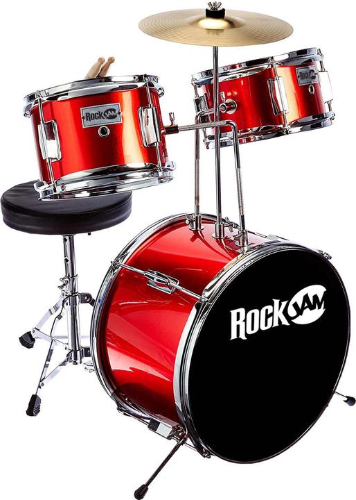 Actual product image PDT RJ 3 Piece Junior Drum Kit - M Red