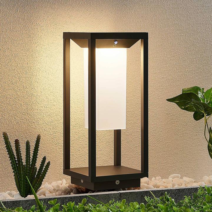 Produktbild Lucande Eliel Solarzelle Leuchte H34 Graphite (196 lm, IP54)