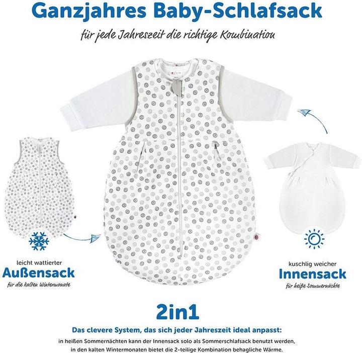 Produktbild Coconette Schlafsäcke 2-tlg. Schlafsack-Set - Circle Weiss Grau - (Winter)