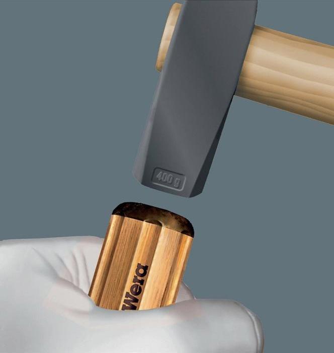 Produktbild Wera Schraubendreher 930 A Schlitz Klingendicke1,6xB9xL175mm rund CV-Molybdän BlackPoint-Spitze Buchen... (Schlitz)