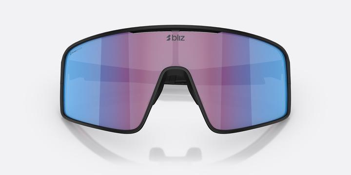 Actual product image Bliz P001S (Nano Optics Nordic Light Begonia - Violet w Blue Multi, Matt Black, Black)