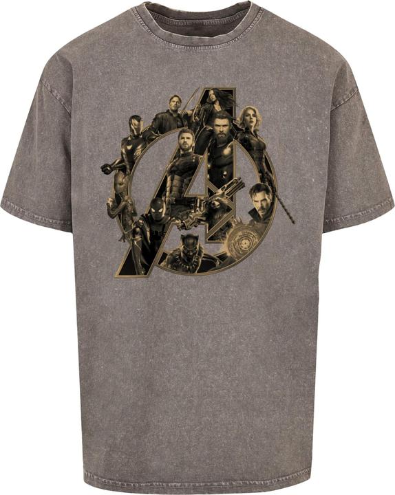 Immagine prodotto Absolute Cult Avengers Infinity War - Maglietta oversize lavata con acido con logo - 116233 (3XL)