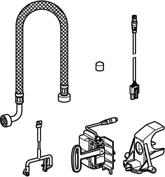 Actual product image Grohe Installation set SENSIA ARENA f automatic flushing and pre-rinsing