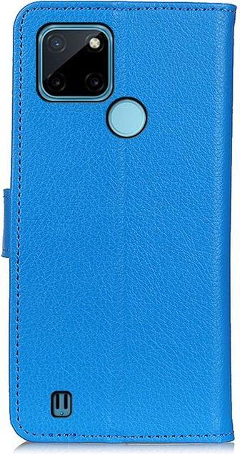 Actual product image MU Classic Litchi Leather Bookcover Series (Realme C25Y, Realme C21Y)