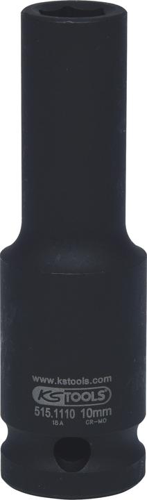 Produktbild KS Tools 1/2 Sechskant-Kraft-Stecknuss. lang. 10mm 515.111 (10 mm)