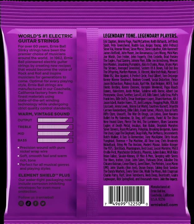 Image du produit Ernie Ball Power Slinky Classic Rock N Roll (6 x, Guitare électrique, 0.05")