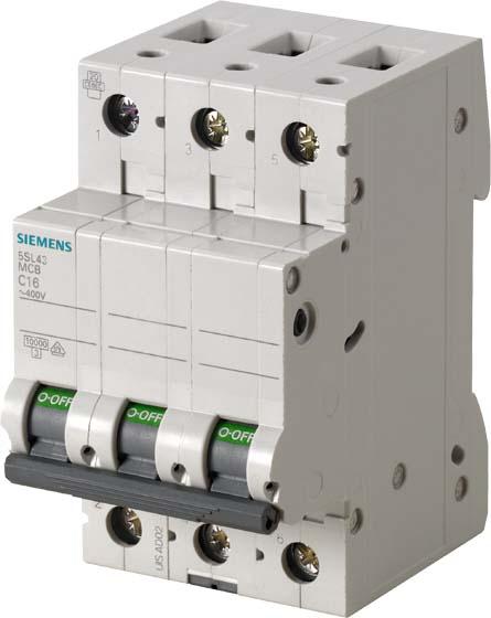 Immagine prodotto Siemens Interruttore UC C 0,5A 3p 400V 5SL4305-7