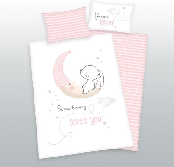 Produktbild Herding Babybettwäsche Little Bunny (100 x 135 cm, 40 x 60 cm)