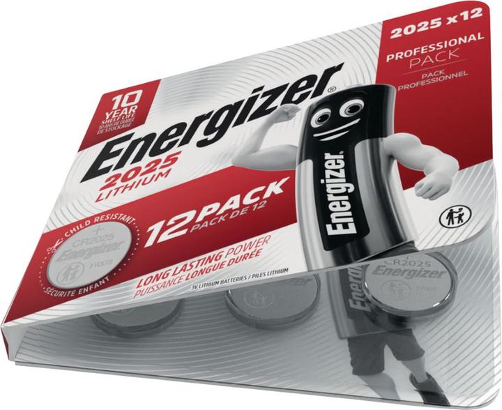 Actual product image Energizer Button cell lithium CR 2025 (12 pcs., CR2025, 163 mAh)