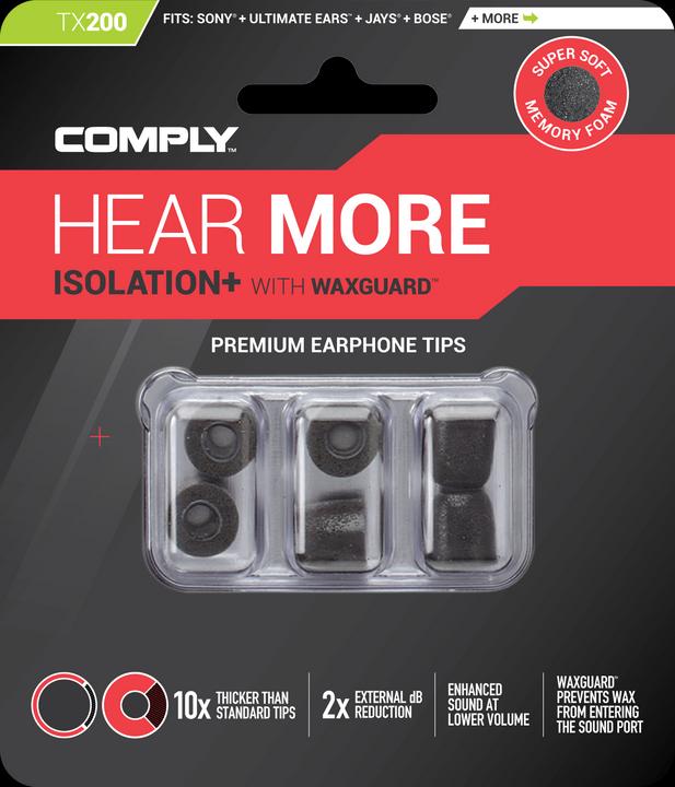 Actual product image Comply Isolation Plus Tx-200, Assorted
