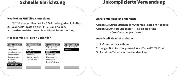 Produktbild Gequdio GC-2 DECTHeadset für FritzBox,mit BT für PC/Handy (Kabellos)