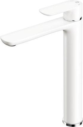 Actual product image Gustavsberg Estetic single-lever basin mixer matt white without bottom valve - tall model