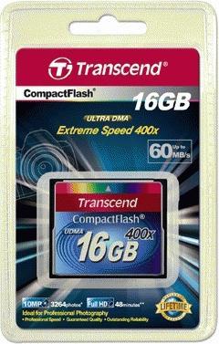 Actual product image Transcend CompactFlash Premium Card (16 GB, CF)