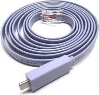 Actual product image MicroConnect USB-C - RJ45 Console Cable M-M (S/UTP, CAT8.2, 1.80 m)