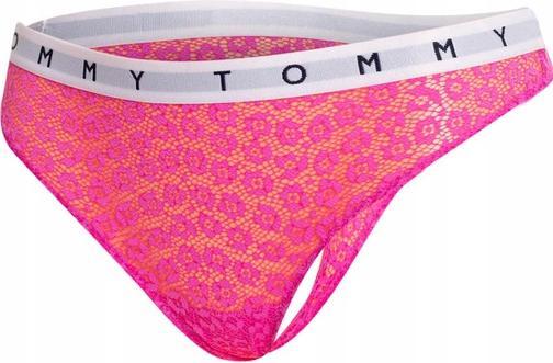 Immagine prodotto Tommy Hilfiger Mutandine perizoma in pizzo completo da donna 3P, Rosa Amour/Blu scuro/Nero, S (S, M)