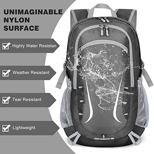 Produktbild Only-Bags.Store Faltbarer Rucksack, grosse leichte Rucksäcke Wasserdichter Wanderrucksack (40 l)