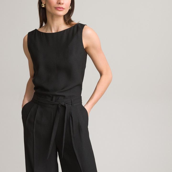 Actual product image Anne Weyburn Jumpsuit in soft flowing crêpe (30)