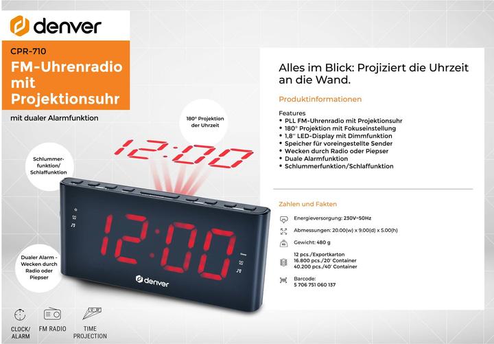 Image du produit Denver CPR-710