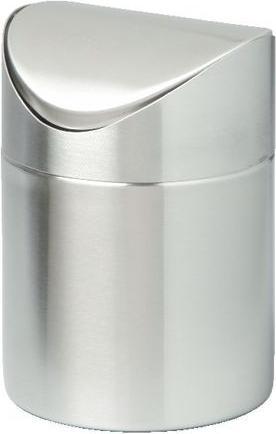 Produktbild Markenlos Abfalleimer V-PART Edelstahl 120 mm x 165 mm Silber (1.50 l)