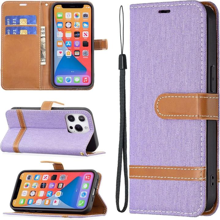 Actual product image König Design Case Mobile Protection for Apple iPhone 13 Pro Max Case Cover Pocket Cases Purple (Apple iPhone 13 Pro Max)