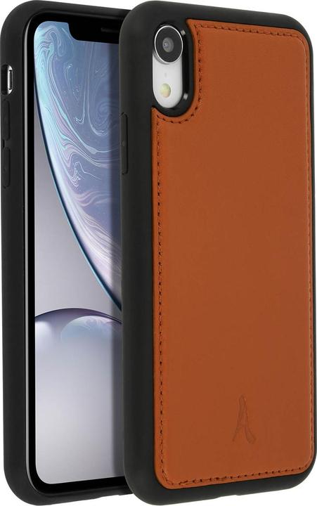 Produktbild Akashi Schutzhülle aus Echtleder stoss- kratzfest für Apple iPhone XR – Kupfer (Apple iPhone XR)