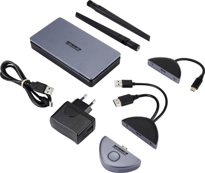 Produktbild SpeaKa Professional SP-TR-500 USB-C® Funkübertragung (Set) 30 m 5 GHz, 2.4 GHz 1 (30 m)
