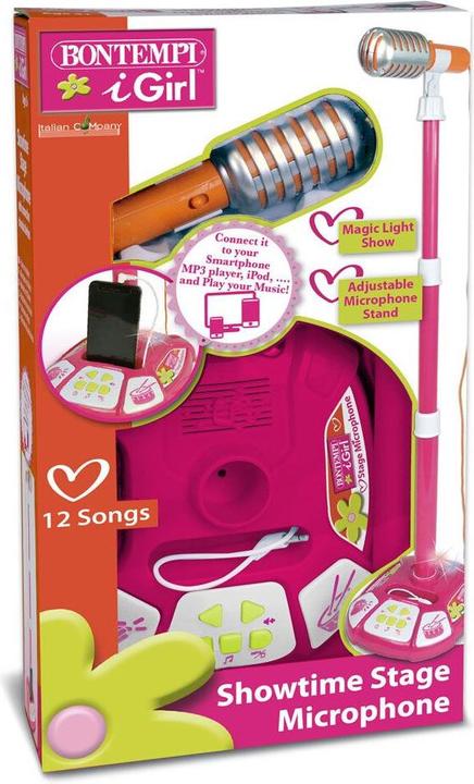 Actual product image Bontempi Vintage Stage Microphone Pink