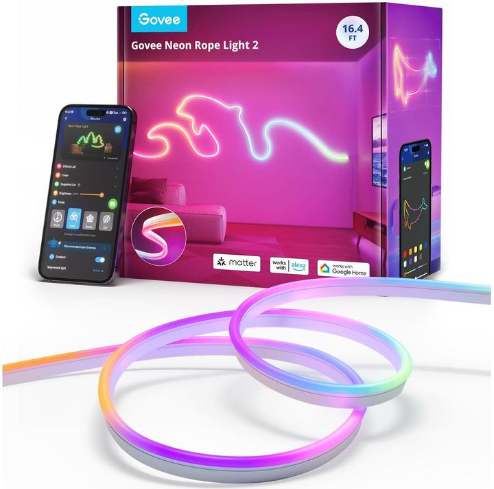 Produktbild Govee Neon Preinstalled Strip Light (Mehrfarbig, 500 cm, Indoor)