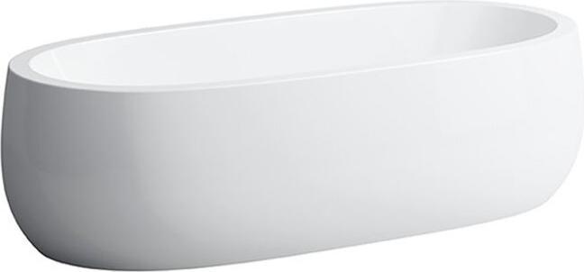 Actual product image Laufen Il Bagno Alessi One bathtub, whirlpool system, freestanding with skirt, 1830x870x460mm, witho (240 l, 183 cm, 87 cm)