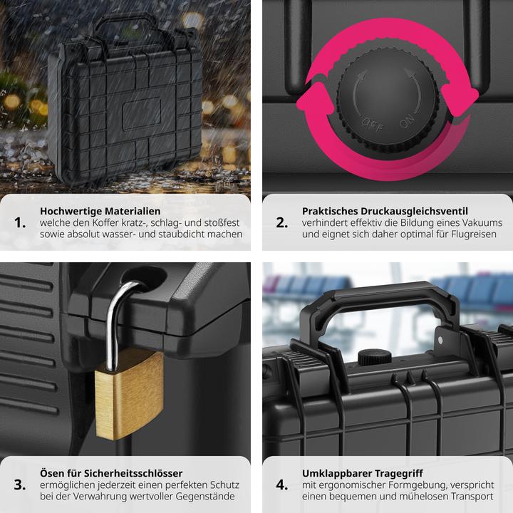 Produktbild tectake Fotokoffer Universalbox (Fotokoffer, 4.40 l)
